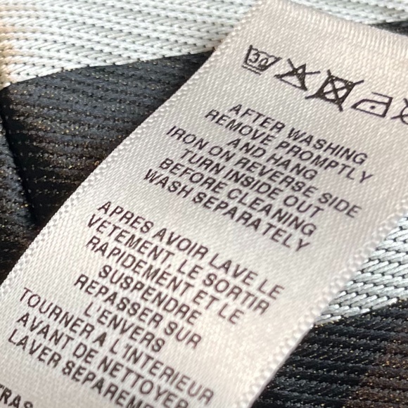 ASOS Gold satin stripe top NWT - Picture 8 of 9